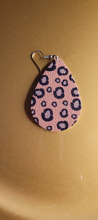 African Print Leather Earrings - Leopard Zebra Cheetah Dangle Earrings For Women