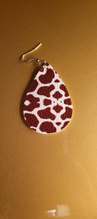 FAUX LEATHER ANIMAL PRINT